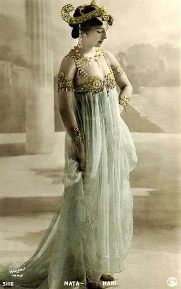 Postcard of Mata Hari in Paris